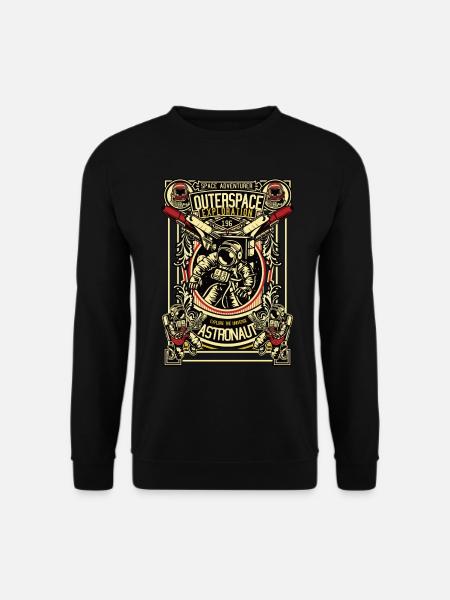 Spaceship Astronaut Outerspace nasa Spaceship - Unisex Pullover - Schwarz