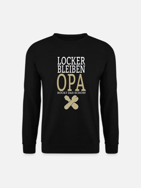 Handwerker Opa Papa Vater Geschenk Vatertag - Unisex Pullover - Schwarz