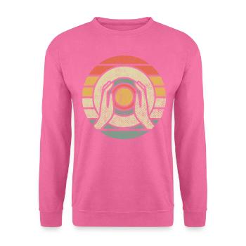 Céramique four rétro poterie poterie artisanat cadeau - Sweat-shirt Unisexe - rose - Devant