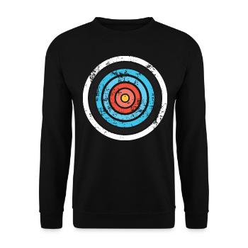 Tir à l'arc cible archer arc flèche chasse cadeau sport - Sweat-shirt Unisexe - noir - Devant - Alina (178cm) & Michal (187cm)
