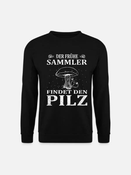 Pilze Pilzsammler Mykologe Pfifferling Steinpilz - Unisex Pullover - Schwarz