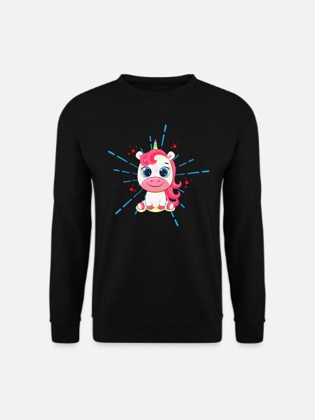 Unicorn red - Unisex Sweatshirt - black