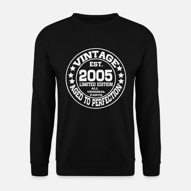2005 Jahrgang geboren Vintage Geburtstag Geschenk - Unisex Pullover - Schwarz