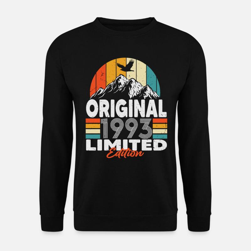 Original 1993 Jahrgang Vintage Geburtstag Geschenk - Unisex Pullover - Schwarz