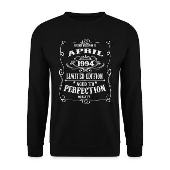 Legends est né en avril 1994 - Sweat-shirt Unisexe - noir - Devant - Alina (178cm) & Michal (187cm)