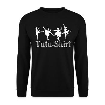 Ballet Dancer Ballerina with Tutu - Unisex Pullover - Schwarz - Vorne - Alina (178cm) & Michal (187cm)