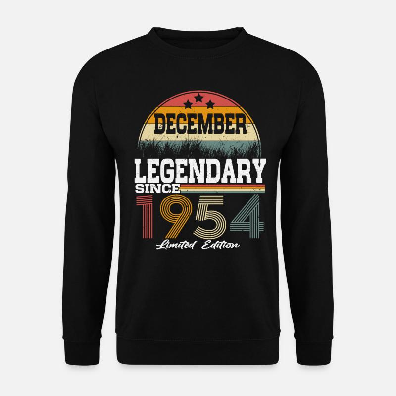 Legenden wurden im Dezember 1954 geboren - Unisex Pullover - Schwarz
