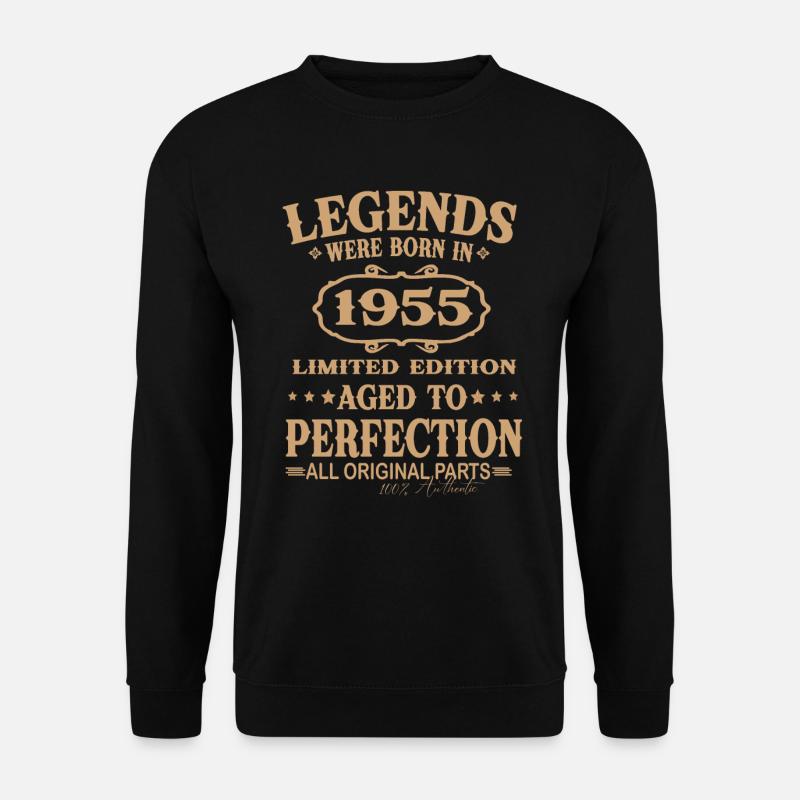Legenden wurden 1955 geboren - Unisex Pullover - Schwarz