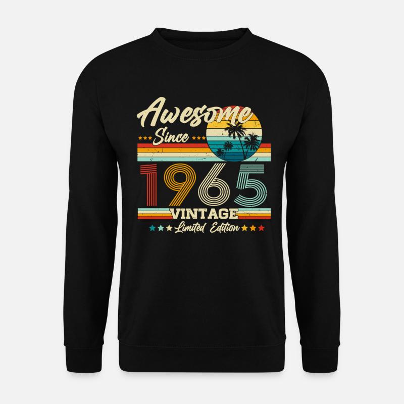 1965 Jahrgang geboren Limited Edition - Unisex Pullover - Schwarz
