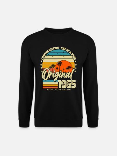 Original 1965 Jahrgang Vintage Retro Geburtstag - Unisex Pullover - Schwarz