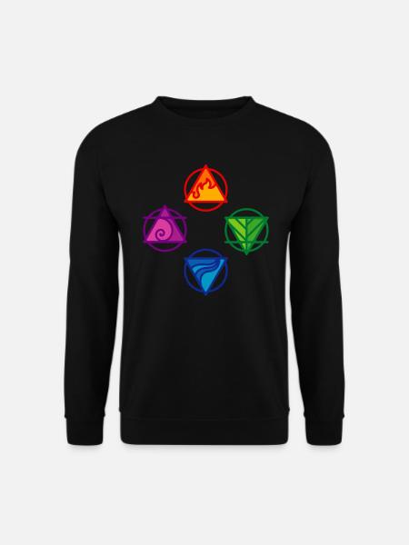 4 ÉLÉMENTS - Sweat-shirt Unisexe - noir