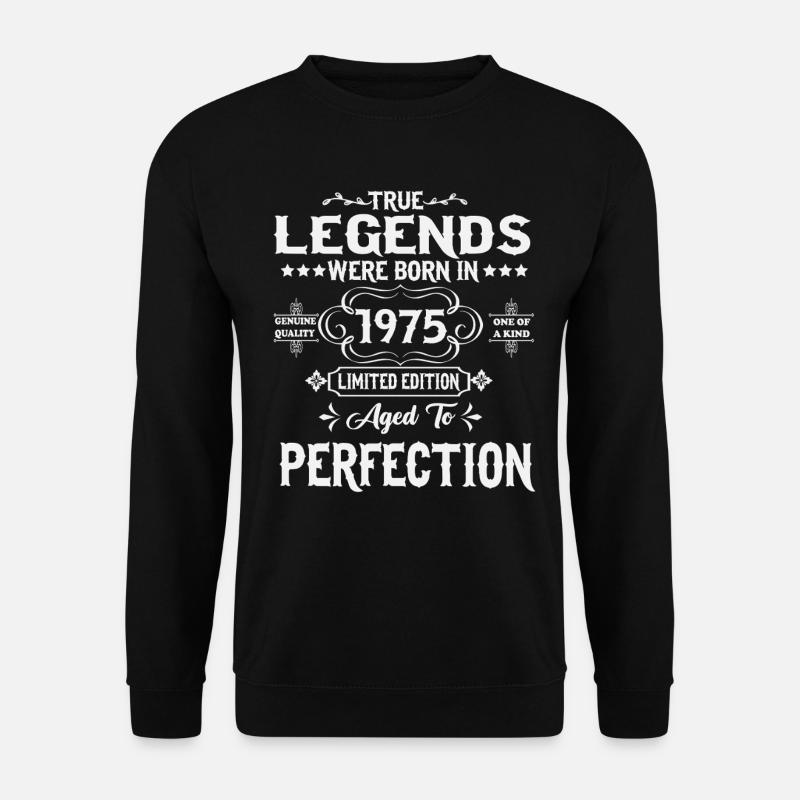 Legenden wurden 1975 geboren - Unisex Pullover - Schwarz