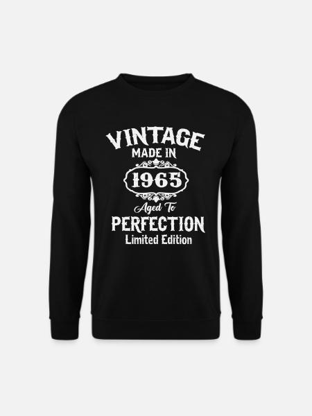 Vintage 1965 Original Vintage Cadeau d’anniversaire - Sweat-shirt Unisexe - noir