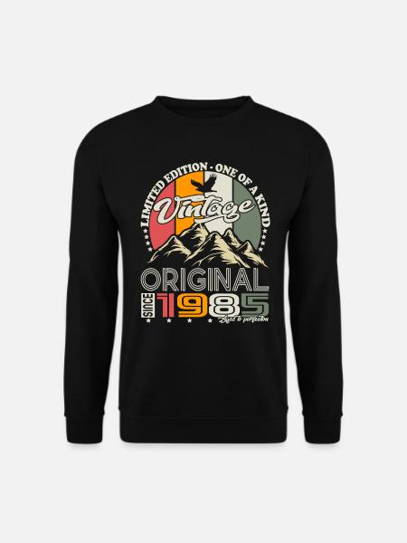 Original 1985 Jahrgang Vintage Retro Geburtstag - Unisex Pullover - Schwarz