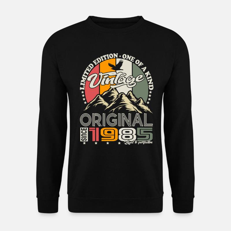 Original 1985 Jahrgang Vintage Retro Geburtstag - Unisex Pullover - Schwarz