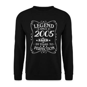 Des légendes sont nées en 2005 - Sweat-shirt Unisexe - noir - Devant - Alina (178cm) & Michal (187cm)