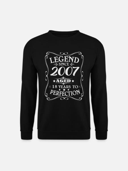 Legenden wurden 2007 geboren - Unisex Pullover - Schwarz