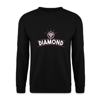 Diamond - Unisex Pullover - Schwarz - Vorne - Alina (178cm) & Michal (187cm)