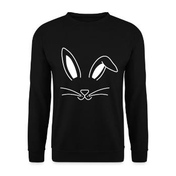 Animal de compagnie de lapin de pâques - Sweat-shirt Unisexe - noir - Devant - Alina (178cm) & Michal (187cm)
