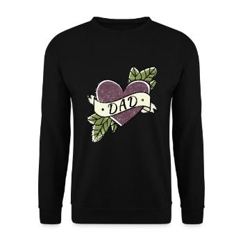 Bester Papa - Unisex Pullover - Schwarz - Vorne - Alina (178cm) & Michal (187cm)