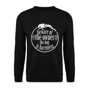 Kampfhund Hundehalter - Unisex Pullover - Schwarz - Vorne - Alina (178cm) & Michal (187cm)