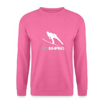 Saut à ski cadeau skieurs saut à ski - Sweat-shirt Unisexe - rose - Devant