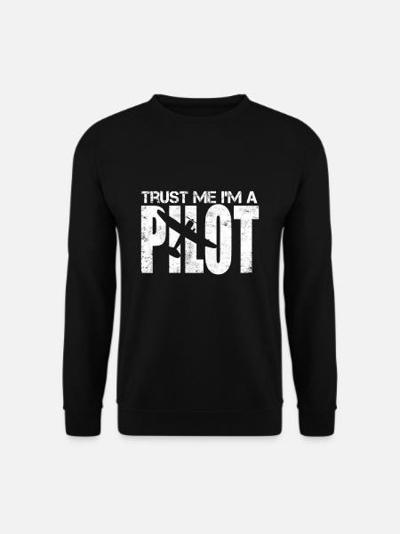 Pilot Gift Airplane Glider Glider - Unisex Sweatshirt - black