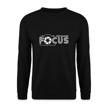 Photographer Camera Camera Photography Photo - Unisex Sweatshirt - black - Front - Alina (178cm) & Michal (187cm)