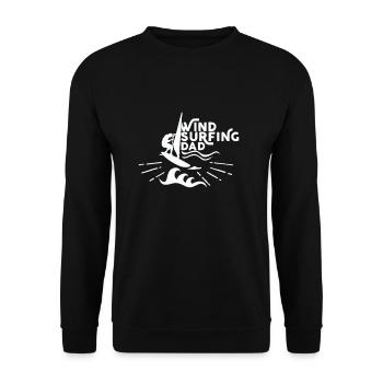Windsurfen Surfer Windsurfer Windsurfing Geschenke - Unisex Pullover - Schwarz - Vorne - Alina (178cm) & Michal (187cm)