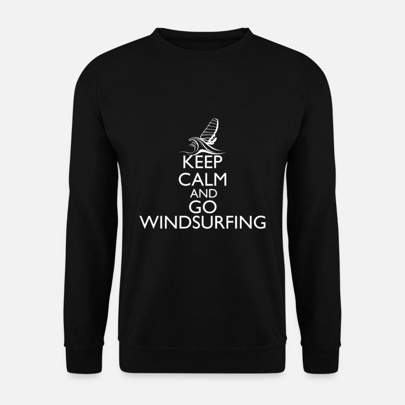 Windsurf Windsurfen Surfing Geschenke Windsurfer - Unisex Pullover - Schwarz