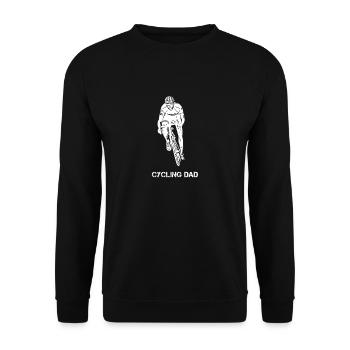 Cycling papa vélo de course vélo papa vélo - Sweat-shirt Unisexe - noir - Devant - Alina (178cm) & Michal (187cm)