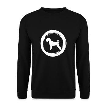 Chien moustache géante Giant Schnauzer Dog - Sweat-shirt Unisexe - noir - Devant - Alina (178cm) & Michal (187cm)