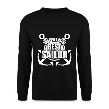 Sailing Voile Voile Voile Sailor - Sweat-shirt Unisexe - noir - Devant - Alina (178cm) & Michal (187cm)