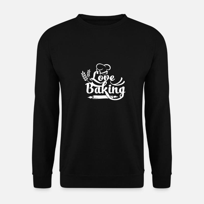 Bäcker Baking Bäckerei Backen Bäckerin - Unisex Pullover - Schwarz