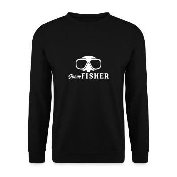 Spearfisher Spearfish harpoon harpoon - Unisex Sweatshirt - black - Front - Alina (178cm) & Michal (187cm)