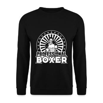 Arts martiaux Boxer Boxe Boxe Boxing - Sweat-shirt Unisexe - noir - Devant - Alina (178cm) & Michal (187cm)