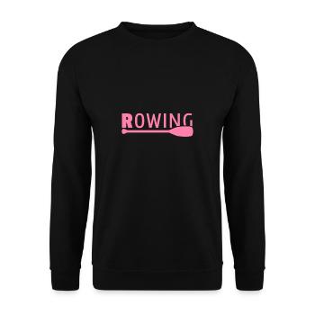 Aviron aviron aviron - Sweat-shirt Unisexe - noir - Devant - Alina (178cm) & Michal (187cm)