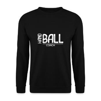 Handball Trainer - Unisex Pullover - Schwarz - Vorne - Alina (178cm) & Michal (187cm)