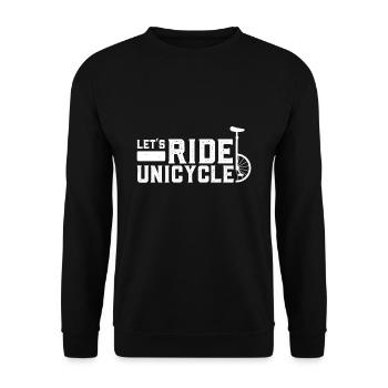 Einrad Einrad Einrad Einrad - Unisex Pullover - Schwarz - Vorne - Alina (178cm) & Michal (187cm)