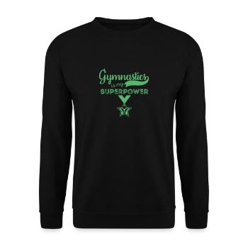 Floor Gymnast Floor Gymnast Floor Gymnast Floor Gymnast - Unisex Sweatshirt - black - Front - Alina (178cm) & Michal (187cm)
