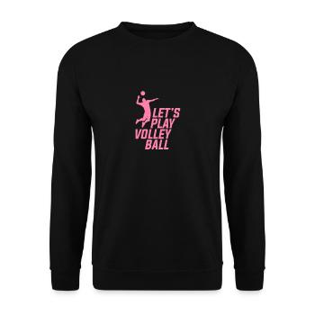 Volleyballer volleyball dames Volleyballer Volleyball - Sweat-shirt Unisexe - noir - Devant - Alina (178cm) & Michal (187cm)