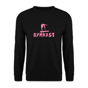 Gymnast Gymnast Gymnastics Gymnastics Gymnastics - Unisex Sweatshirt - black - Front - Alina (178cm) & Michal (187cm)