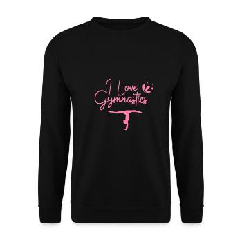 Gymnastics - Unisex Sweatshirt - black - Front - Alina (178cm) & Michal (187cm)