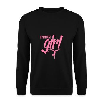 Gymnast Gymnastics Gymnastics Gymnast Gymnast - Unisex Sweatshirt - black - Front - Alina (178cm) & Michal (187cm)