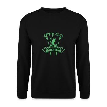golf - Unisex Sweatshirt - black - Front - Alina (178cm) & Michal (187cm)