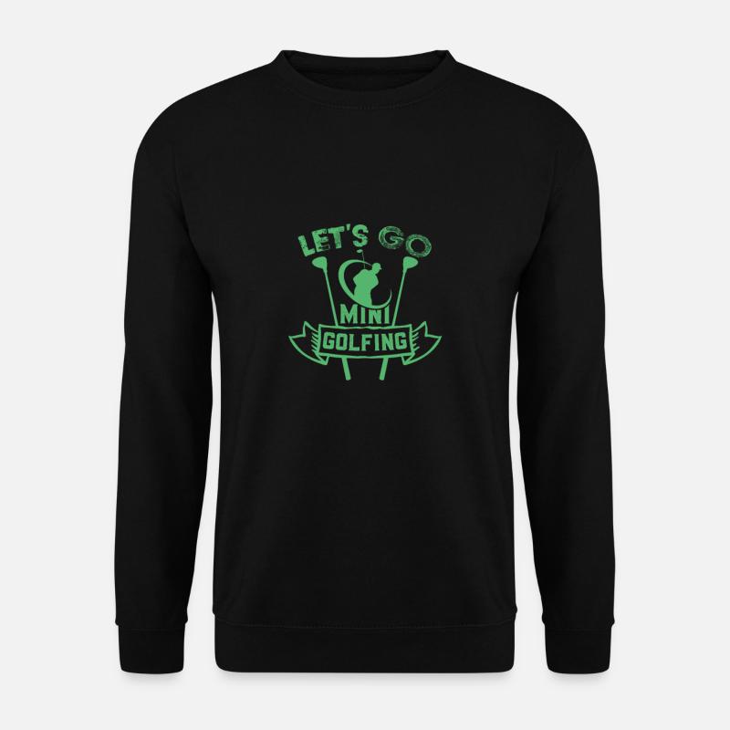 Minigolfen - Unisex Pullover - Schwarz