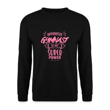 Gymnastics Gymnastics Gymnastics - Unisex Sweatshirt - black - Front - Alina (178cm) & Michal (187cm)