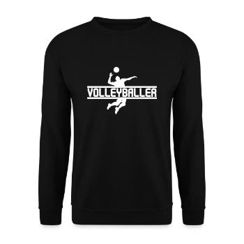 Volleyballer - Unisex Pullover - Schwarz - Vorne - Alina (178cm) & Michal (187cm)