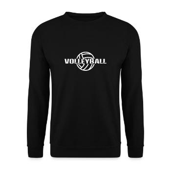 Volleyball Volleyball Volleyball Volleyball - Unisex Pullover - Schwarz - Vorne - Alina (178cm) & Michal (187cm)
