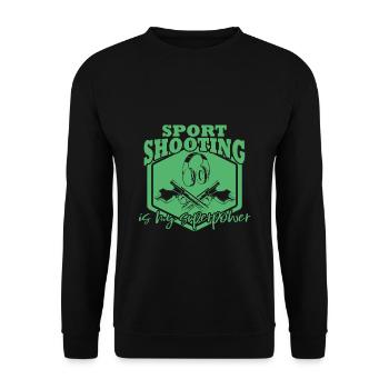 Tir sportif - Sweat-shirt Unisexe - noir - Devant - Alina (178cm) & Michal (187cm)
